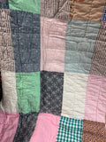 Hand Made Patchwork Floral Reversible Quilt (A)