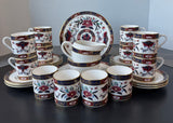 28-Piece Royal Worcester England Prince Regent Fine Bone China Tea Set