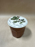 Stoneware Raspberry Preserves Jar (B)