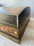 Vintage Bakelite Floral Jewelry or Keepsake Box
