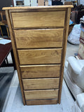 Six Drawer chest/Lingerie Chest, cardboard backing
