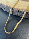 19” Gold Plate Byzantine Style Chain Necklace