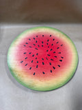 Round Wooden Watermelon Slice Tray