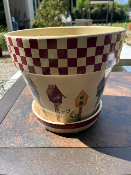 Ceramic Bird House Planter
