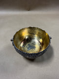 Silver Plate Pedestal Bowl With Ring Handles