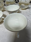 (A) 11-Piece Royal Doulton The Romance Collection 5077 Juliet Cream Soup Bowls