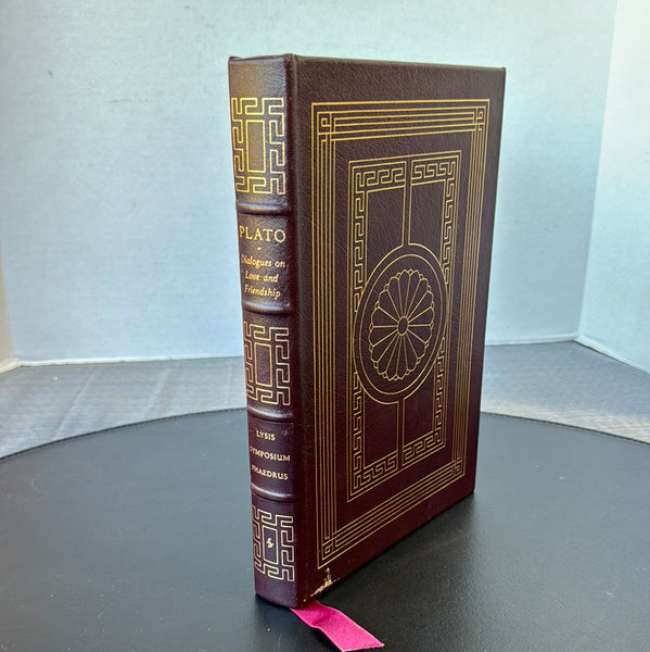 Dialogues on Love and Friendship by Plato 1979 Easton Press Hardcover Book Bound in Genuine Leather