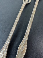 Pair of Duhme Sterling Silver Slim Serving Flatware