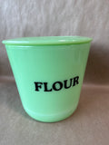 McKee Uranium Jadeite Flour Canister GLOWS
