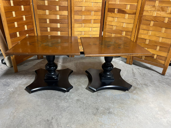 Pair of Hitchcock Style Side Tables