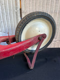 Radio Flyer Style Red Pressed Steel Vintage Push Scooter
