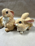 Set Of 3 Resin Rabbits