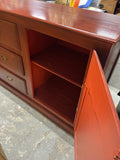Red 2 Piece Hutch***HEAVY ITEM***READ DETAILS ON PICK UP POLICY***