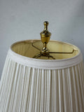 Green & Brass Candlestick Table Lamp (WORKS)
