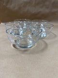 Set Of 5 Small Glass Bowls // 2 Sets Available // **** PRICED INDIVIDUALLY ***