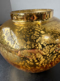 Mercury Glass Style Gold Vase