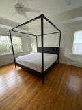 Ikea Black Four Poster King Bed