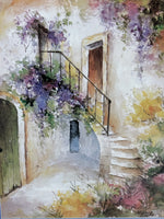 Images of Provence Staircase of Mirabel; Signed Print