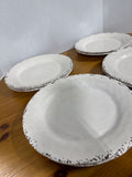Cream Colored Tommy Bahama Melamine Dinner Plates - Set Of 8