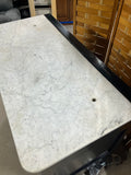 Antique Black Painted Hitchcock Style Dresser with Marble Top***HEAVY ITEM***READ DETAILS ON PICK UP POLICY***