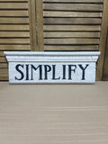 Simplify Crackled Sign; Signed