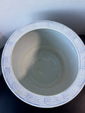 Pastel Floral Asian Inspired Ceramic Fishbowl Planter