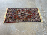 Trinity Rug(cream/rust/brown) 4'9" fringe to fringe x 2'4"