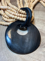Light/Dark Wooden Beaded Necklace