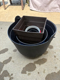 (C)Lot of Eight Plastic Planters