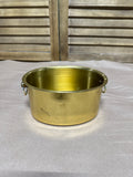 Small Oval Brass Planter With Handles
