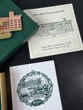 Pair of Assorted Gold Metal Resort Ornaments in Boxes
