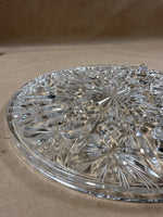 Clear Glass Footed Cake Plate