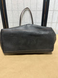 Coach City Toti in Perforated Crossgrain Leather;  Black Exterior with Blue Backed Butterfly Cutouts