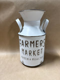 Decorative Famers Market Metal Milk Can