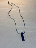 Dichroic Glass Pendant on Rubber Cord