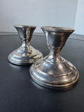 Pair of Sterling Silver Weighted Candlesticks