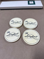 Set Of 4 Sam Snead Golfing Coasters With Cork Bottom