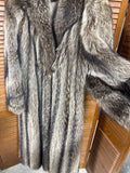 Womens Long Racoon Fur Coat