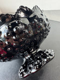 Black Fenton Hobnail Creative Glass Candle Bowl (2 AVAILABLE—PRICED INDIVIDUALLY AT $25 EACH)