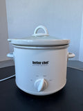 Better Chef Better Results IM-460W White 3-QT Slow Cooker