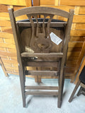 Set of 4 Stakmore Folding Wooden Chairs