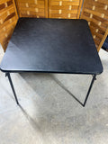 Meco Black Folding Card Table (A)