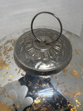 Large Mercury Glass Style Christmas Ball - Lights (Takes 3-AAA Batteries)