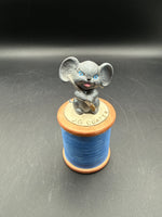 Ceramic Mouse On Thread Trinket Dish