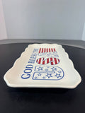 Andrea by Sadek Colonial Williamsburg God Bless the USA Ceramic Sandwich Tray