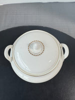 (B) Royal Doulton England Clarendon Fine Bone China Covered Vegetable Serving Bowl