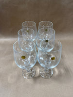 (A) Set Of 6 Claudia Crystal Wine Goblets