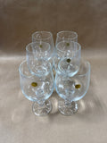 (A) Set Of 6 Claudia Crystal Wine Goblets
