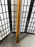 6ft Vintage Ruler With Metal Edge