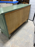 Green Painted Console Cabinet